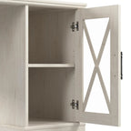 Bureau de style rustique Lennox 60W avec armoire de rangement