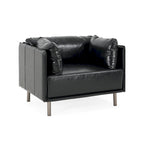 Fauteuil de salon en similicuir Daphne