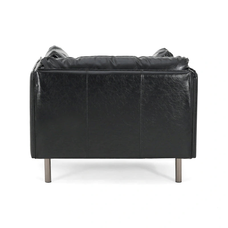 Fauteuil de salon en similicuir Daphne