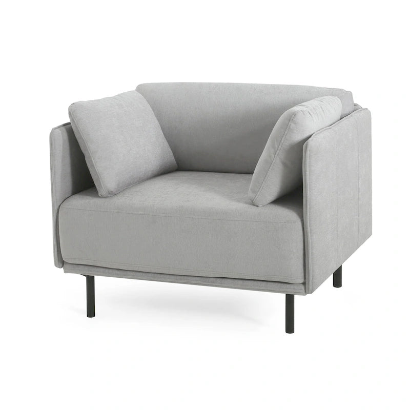 Fauteuil de salon en similicuir Daphne