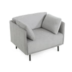 Fauteuil de salon en similicuir Daphne