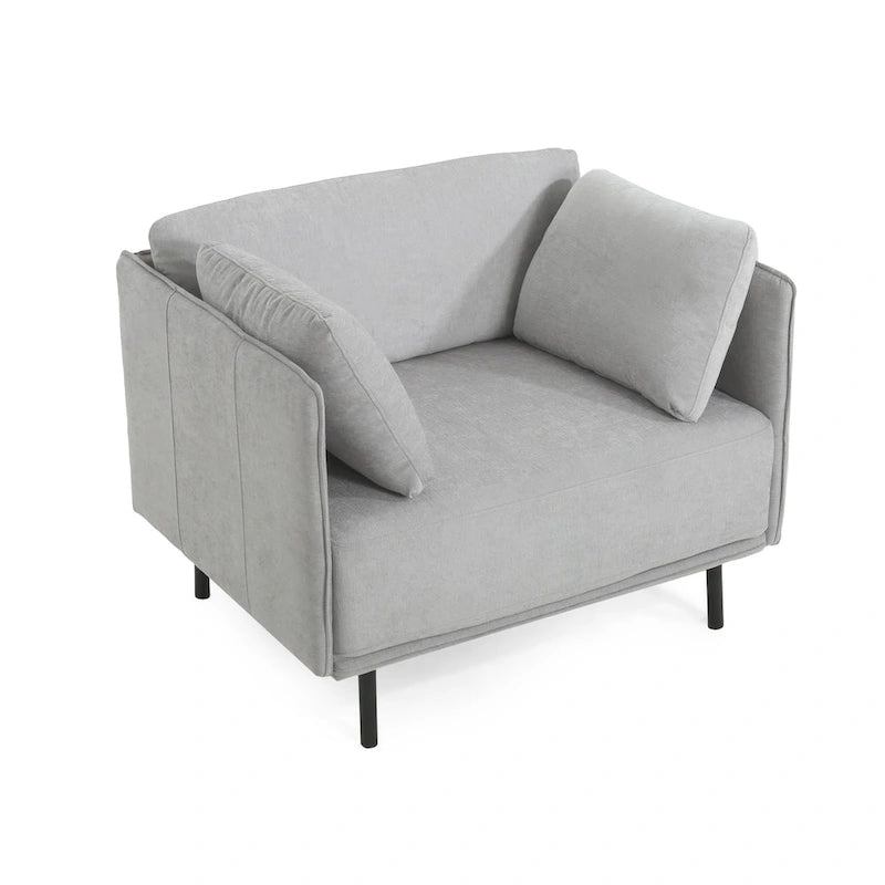 Fauteuil de salon en similicuir Daphne