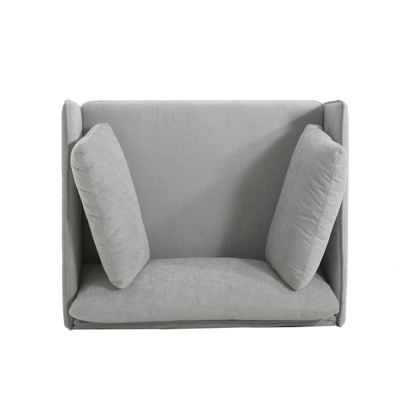 Fauteuil de salon en similicuir Daphne