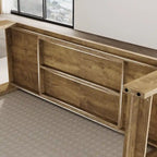 Table de salle à manger extra longue en bois de 220 cm pour 6-8 personnes