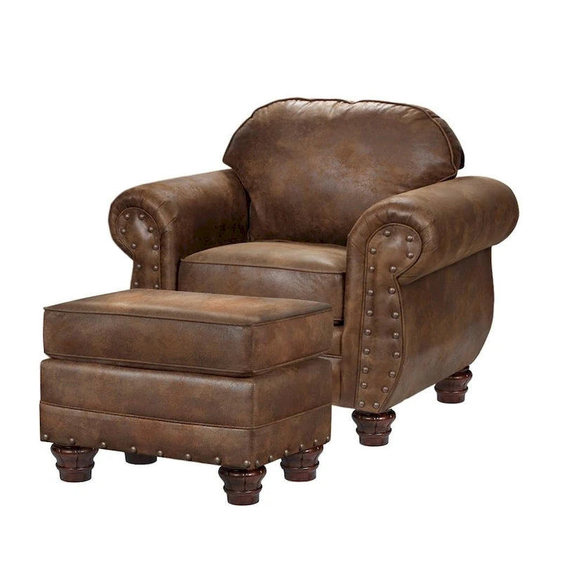 Fauteuil Sedona avec ottoman assorti
