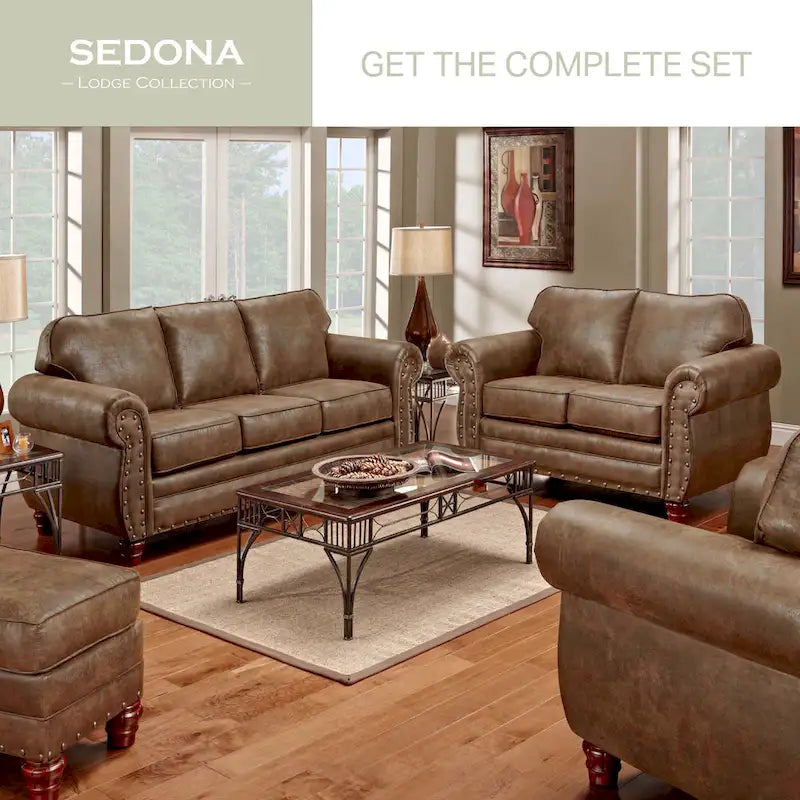 Fauteuil Sedona avec ottoman assorti