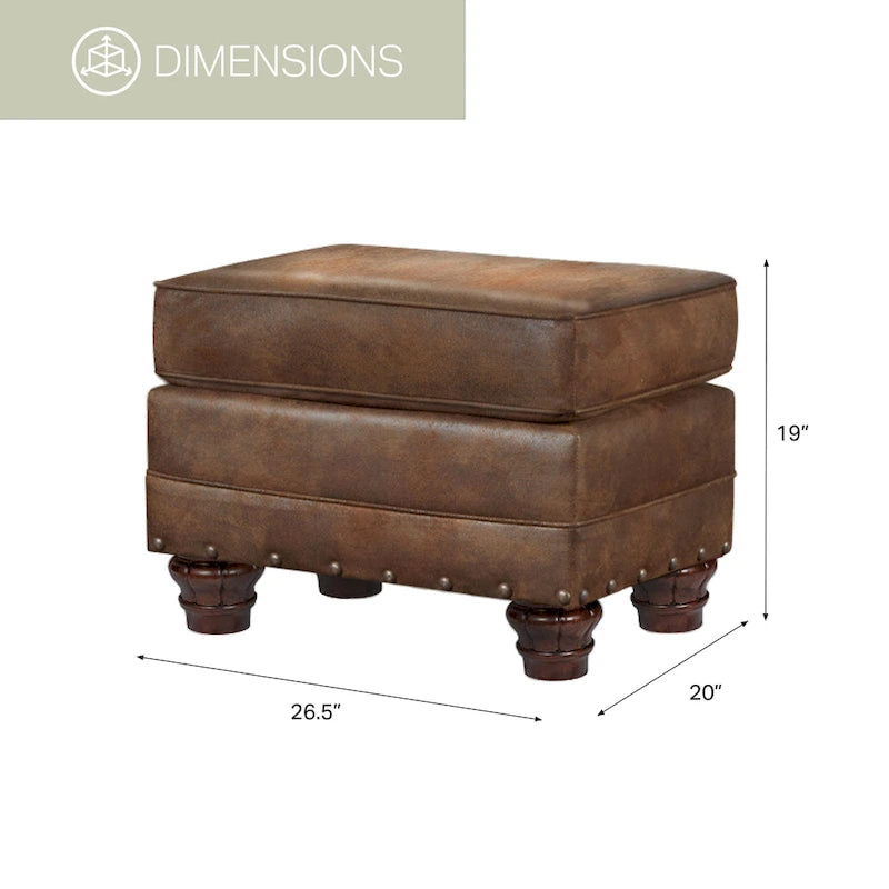 Fauteuil Sedona avec ottoman assorti