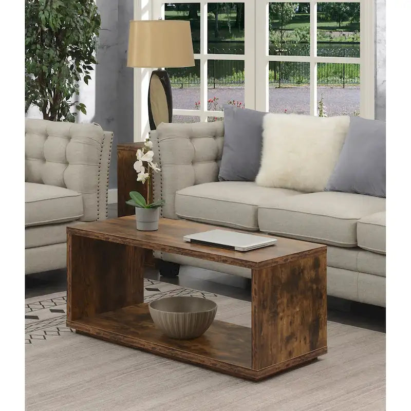 Table basse avec étagère