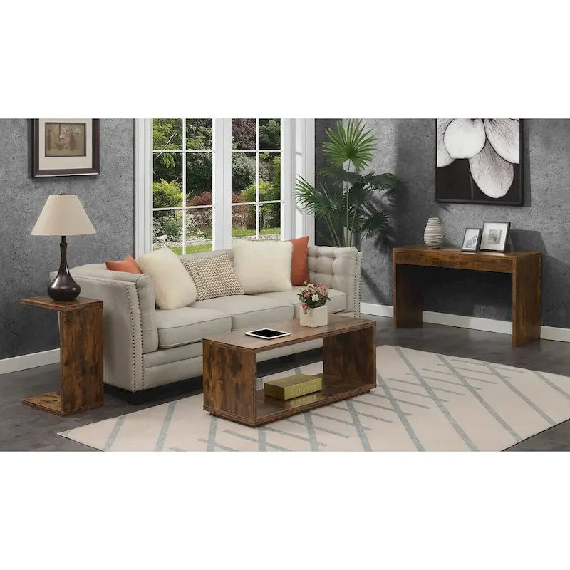 Table basse avec étagère