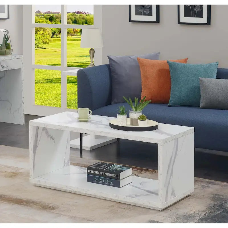 Table basse avec étagère