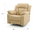 Fauteuil inclinable relax en similicuir