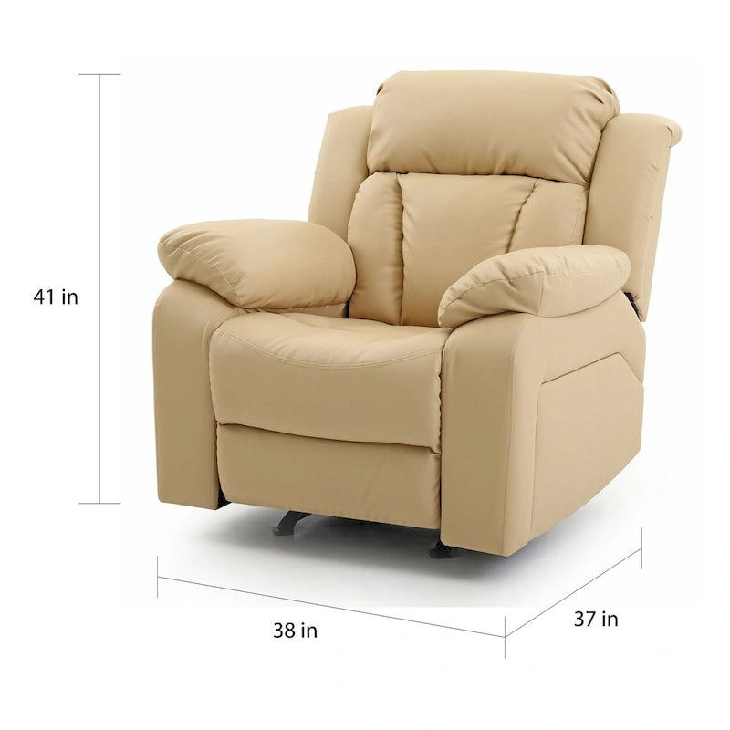 Fauteuil inclinable relax en similicuir