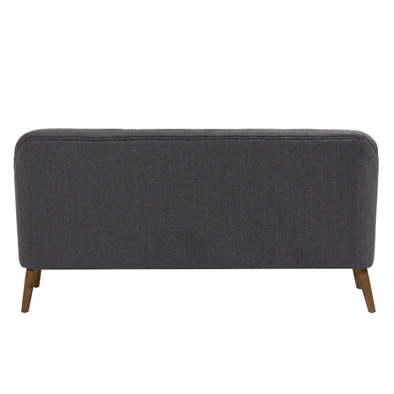 Causeuse petit canapé, Tissu, Bois d'hévéa