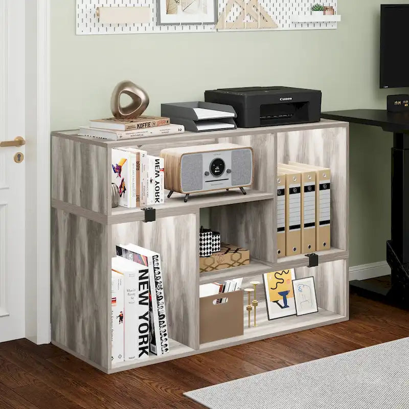 Meuble TV Moderne DIY Déformable avec Bande Lumineuse LED