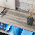 Meuble TV Moderne DIY Déformable avec Bande Lumineuse LED