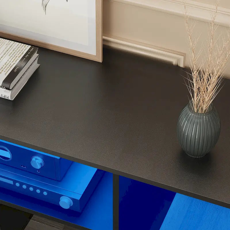 Meuble TV Moderne DIY Déformable avec Bande Lumineuse LED