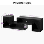 Meuble TV Moderne DIY Déformable avec Bande Lumineuse LED