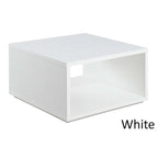 Table basse carrée avec étagère