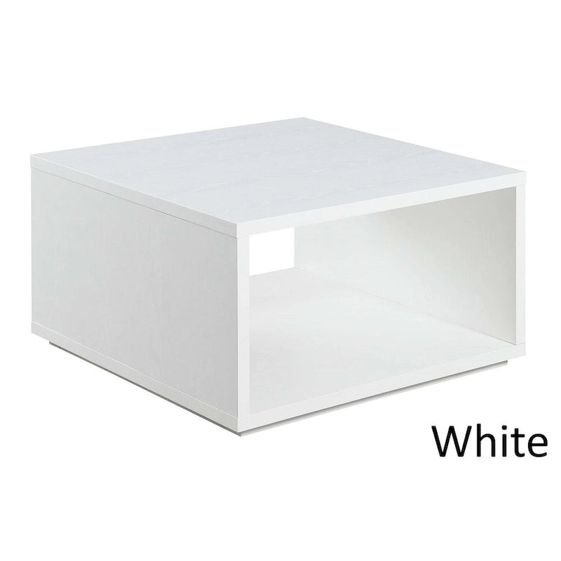 Table basse carrée avec étagère