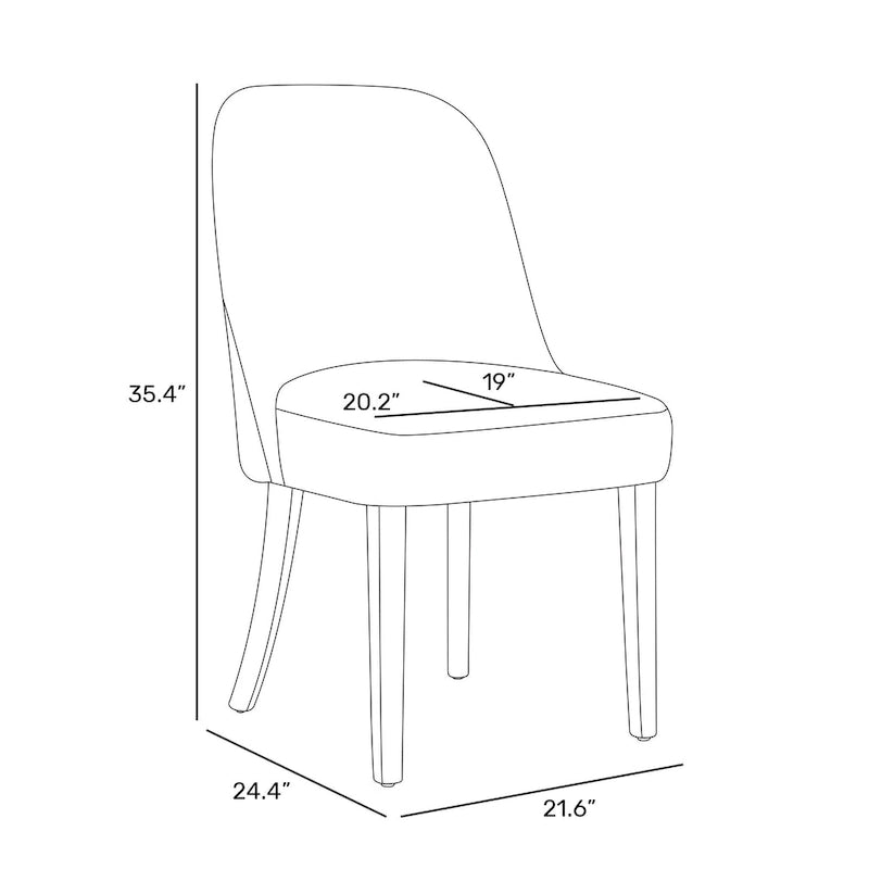 Chaise d'appoint rembourrée en polyester bouclé - Résistante à l'eau et aux taches