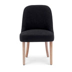 Chaise d'appoint rembourrée en polyester bouclé - Résistante à l'eau et aux taches