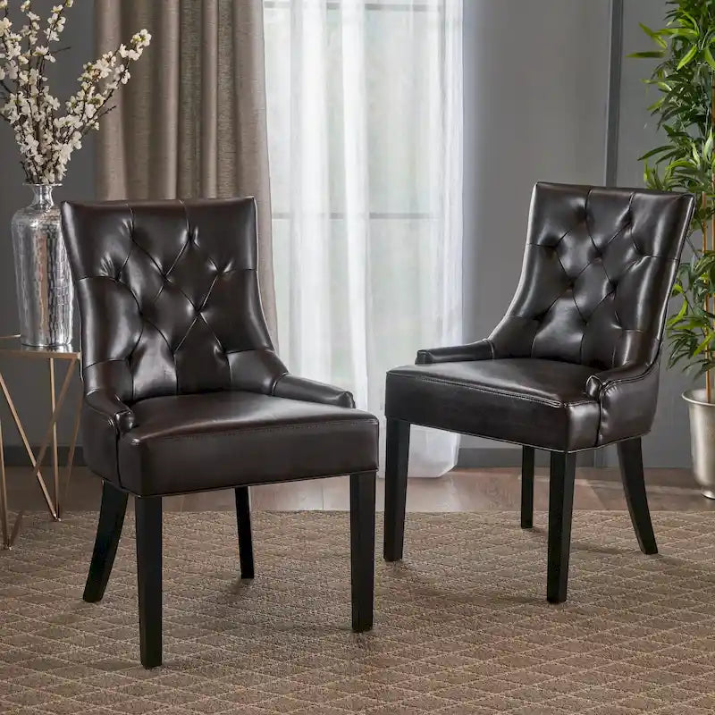 Chaises de salle à manger capitonnées Cheney (Lot de 2)