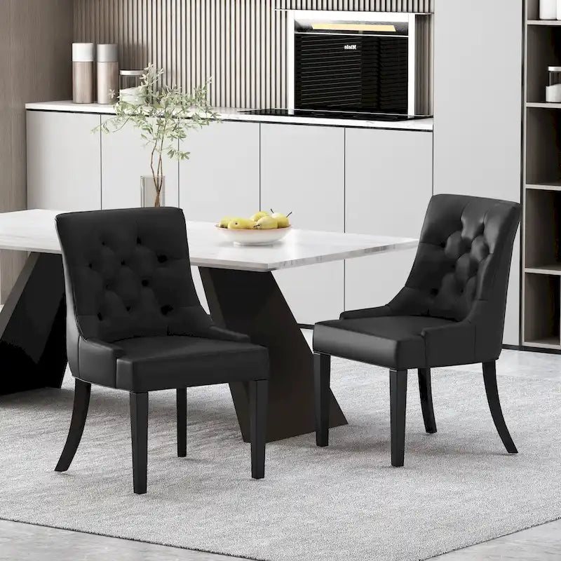 Chaises de salle à manger capitonnées Cheney (Lot de 2)