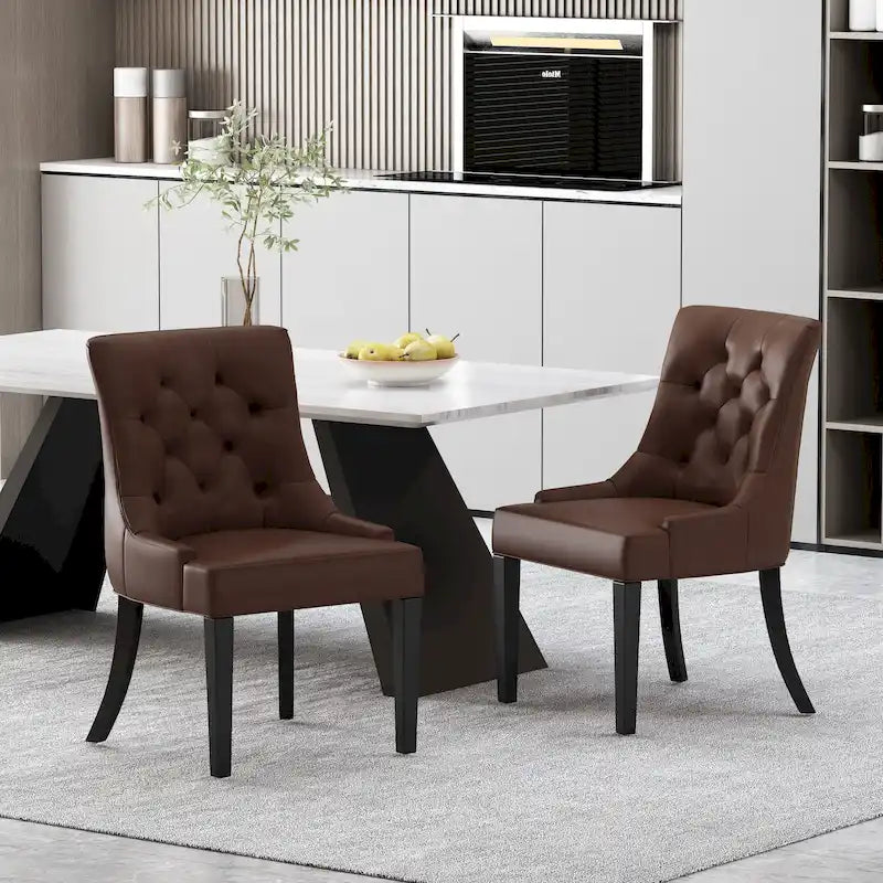 Chaises de salle à manger capitonnées Cheney (Lot de 2)