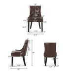 Chaises de salle à manger capitonnées Cheney (Lot de 2)