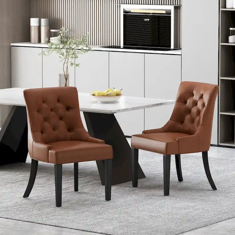 Chaises de salle à manger capitonnées Cheney (Lot de 2)