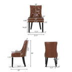 Chaises de salle à manger capitonnées Cheney (Lot de 2)