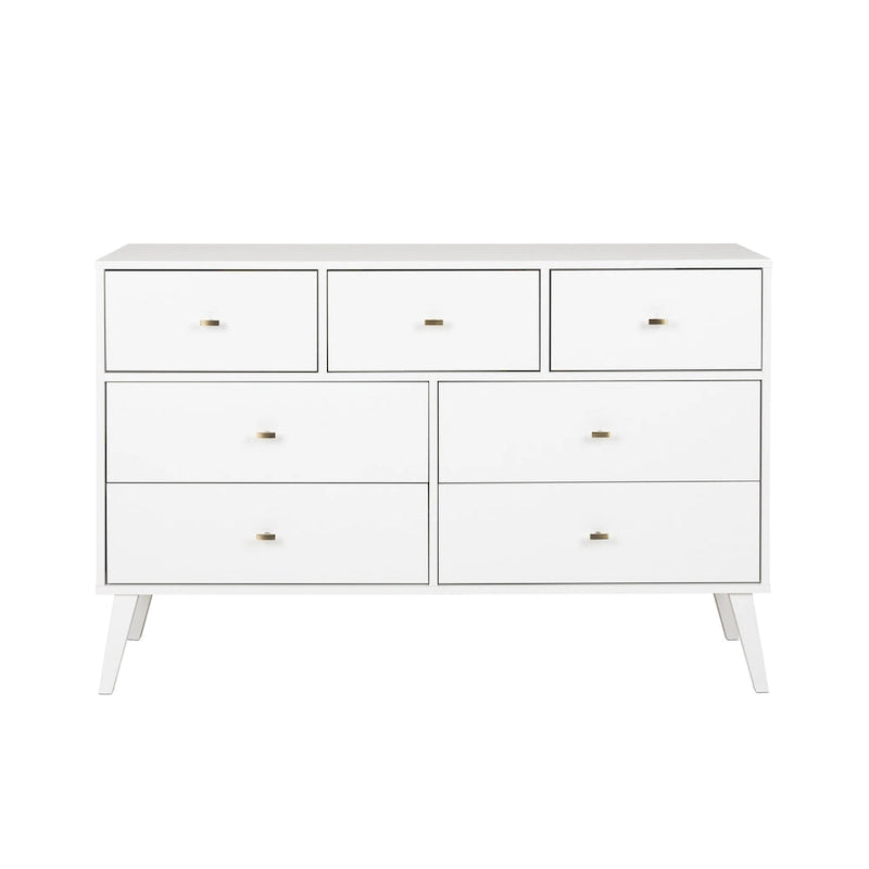 Commode à 7 tiroirs Milo Mid-Century Modern