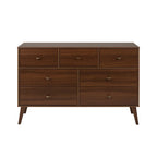 Commode à 7 tiroirs Milo Mid-Century Modern