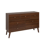 Commode à 7 tiroirs Milo Mid-Century Modern