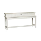 Ensemble 4 pièces de style ferme moderne, blanc vieilli, marché aux puces