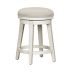 Ensemble 4 pièces de style ferme moderne, blanc vieilli, marché aux puces