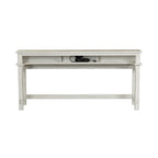 Ensemble 4 pièces de style ferme moderne, blanc vieilli, marché aux puces
