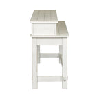 Ensemble 4 pièces de style ferme moderne, blanc vieilli, marché aux puces