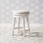 Ensemble 4 pièces de style ferme moderne, blanc vieilli, marché aux puces