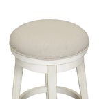 Ensemble 4 pièces de style ferme moderne, blanc vieilli, marché aux puces