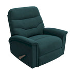 Fauteuil inclinable en microfibre bleu moyen