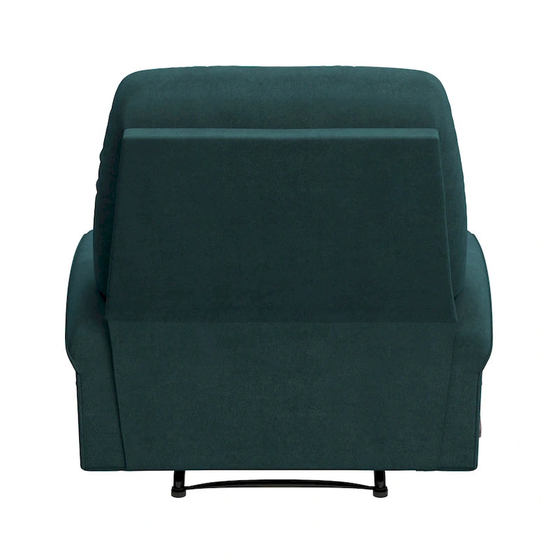 Fauteuil inclinable en microfibre bleu moyen