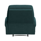 Fauteuil inclinable en microfibre bleu moyen