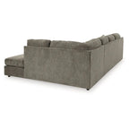 Canapé d'angle 2 places avec méridienne - 125L x 86P x 38H