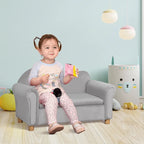 Canapé pour enfants, fauteuil à accoudoirs en bois pour la maternelle, canapé pour tout-petits pour chambre d'enfants, jardin d'enfants avec compartiment de rangement caché