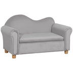 Canapé pour enfants, fauteuil à accoudoirs en bois pour la maternelle, canapé pour tout-petits pour chambre d'enfants, jardin d'enfants avec compartiment de rangement caché
