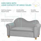 Canapé pour enfants, fauteuil à accoudoirs en bois pour la maternelle, canapé pour tout-petits pour chambre d'enfants, jardin d'enfants avec compartiment de rangement caché