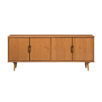 Meuble TV en bois massif de style Mid-Century Modern