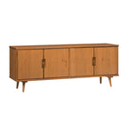 Meuble TV en bois massif de style Mid-Century Modern
