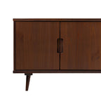 Meuble TV en bois massif de style Mid-Century Modern
